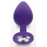 ANAL PLAY TOYJOY Plug Bijou Diamond Booty M 7 x 3.5cm Violet
